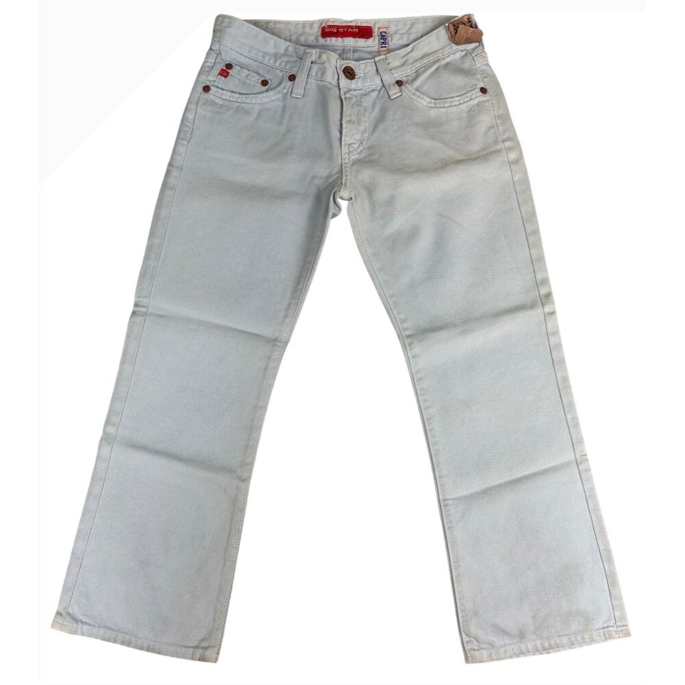 Big Star Womens Light Wash Denim Capri Jeans Size 25R 100% Cotton Made In USA NW